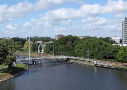 beweegbare fiets en voetgangersbrug Rijnschiekanaal Rijswijk, ontwerp door ipvDelft