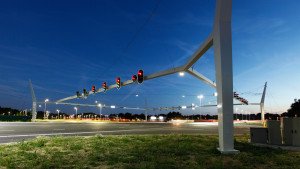 poort Neerbosch kruispunt met stoplichtconstructie, ontwerp door ipv Delft