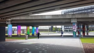 lichtsculpturen, aankleding publieke ruimte, schiphol, verlichting