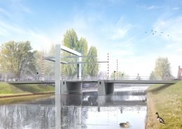 brugontwerp, verkeersbrug, beweegbare brug, Emmeloord,ontwerp