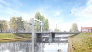 brugontwerp, verkeersbrug, beweegbare brug, Emmeloord,ontwerp