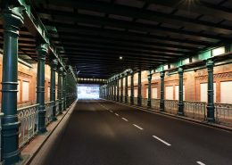 verlichting spoorpassages Haarlem, onderdoorgang spoor, lichtontwerp door IPV Delft