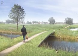 Groene brug 3D begroeide composietbrug ontwerp ipv Delft