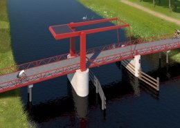 beweegbare brug Schateiland Almere