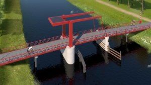 beweegbare brug Schateiland Almere