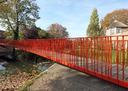 brugontwerp voetgangersbrug Lijnbaan stadsgracht Vianen