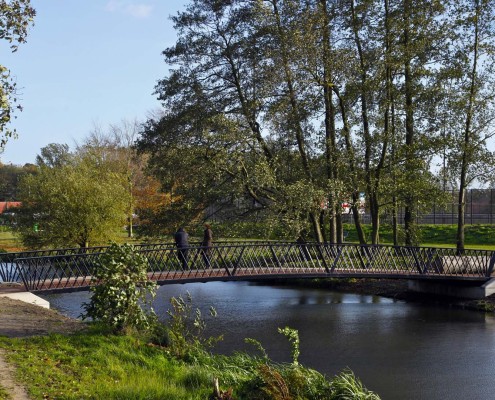 voetgangersbrug park Randenbroek Amersfoort parkachtige bruggen