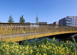 verkeersburg Alphen a/d Rijn, kunststof wegdek, karakteristieke afbeelding plaatstaal brugontwerp