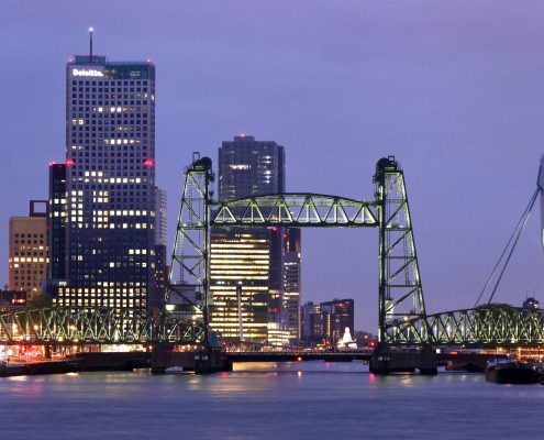 Lichtarchitectuur Koningshavenbrug (De Hef) Rotterdam ipvDelft