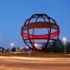 verlichting wereldbol rotonde lichtarchitectuur door ipv Delft