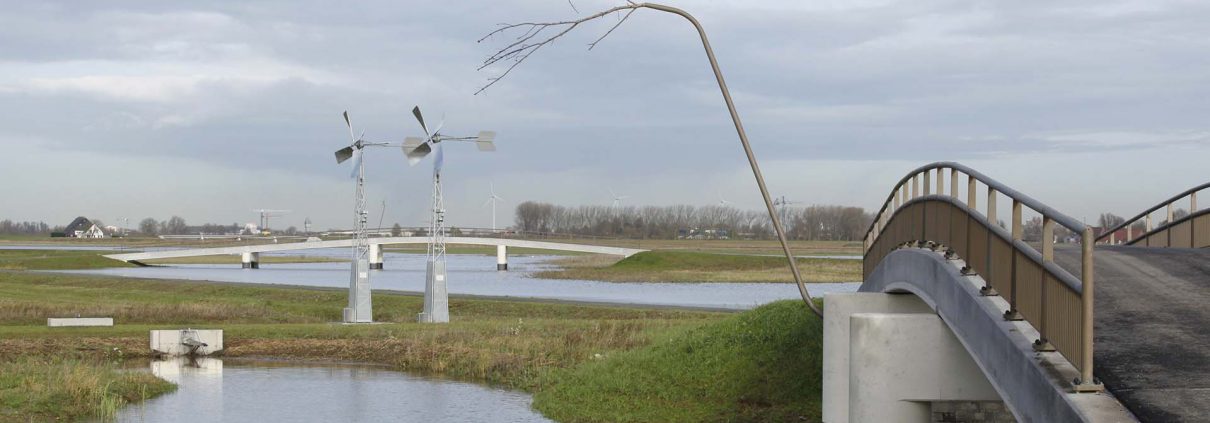 vogelstok natuurinclusief verkeersbrug brugontwerp Noordwaard ipv Delft
