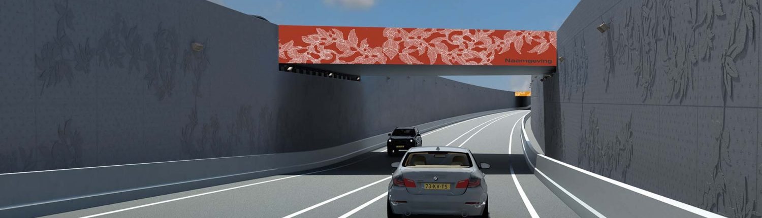 tunnelbak relief Beeldkwaliteitsplan verdiepte N280 Roermond ontwerp ipv Delft