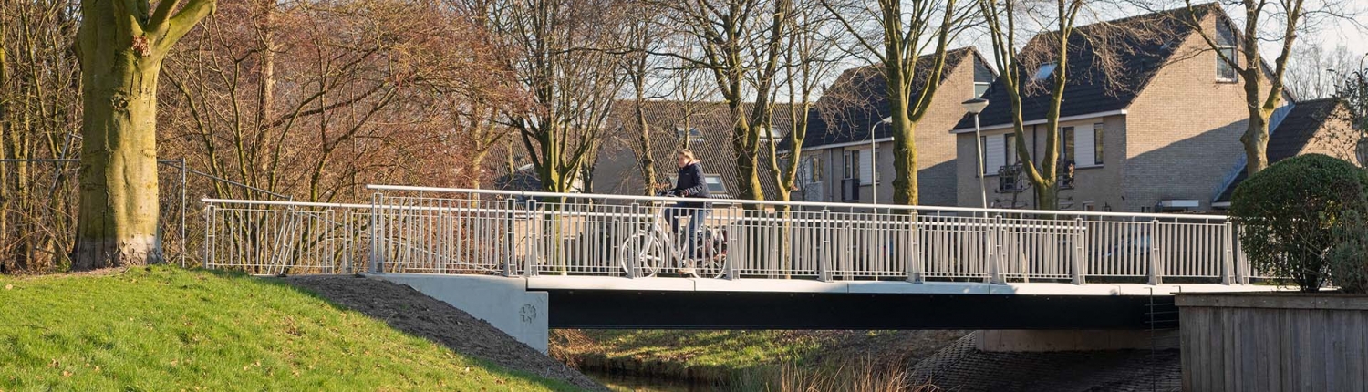 Amersfoort duurzame brug Pottenbakkerslaan zijaanzicht