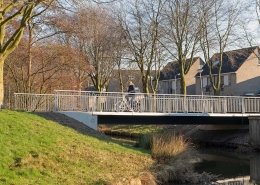 Amersfoort duurzame brug Pottenbakkerslaan zijaanzicht