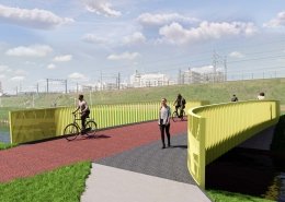 ontwerp nieuwe Pietersbergwegbrug Amsterdam