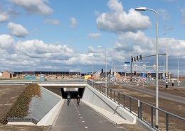 fietstunnel Waddinxveen asymmetrische wanden