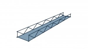 constructieprincipe stalen vakwerkbrug schets